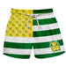 Missouri Southern Lions MSSU  Vive La Fete Game Day Green White Gold Flag Swimtrunks V1