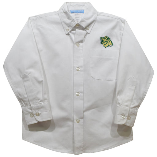 Missouri Southern Lions MSSU Embroidered White Long Sleeve Button Down Shirt