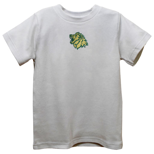 Missouri Southern Lions MSSU Embroidered White Short Sleeve Boys Tee Shirt