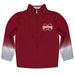 Mississippi State Bulldogs Maroon And Gray Degrade Long Sleeve Zip Pull Over - Vive La Fête - Online Apparel Store