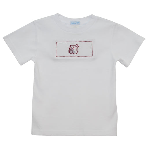 Mississippi State Smocked Tee Shirt Short Sleeve - Vive La Fête - Online Apparel Store