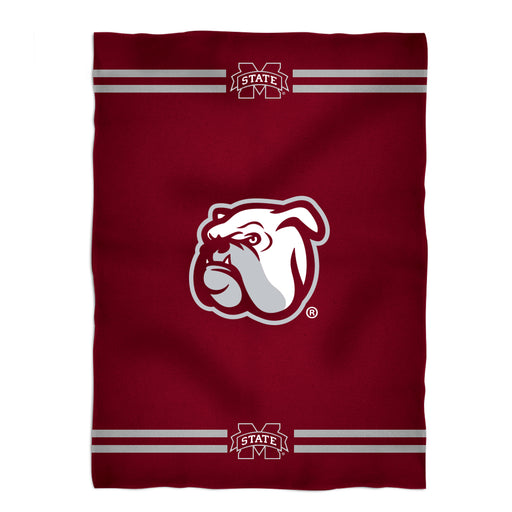 Mississippi State Stripes Maroon Fleece Blanket - Vive La Fête - Online Apparel Store