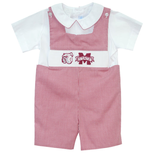 Mississippi State Smocked Jon Jon and Shirt SS - Vive La Fête - Online Apparel Store