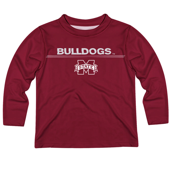 Mississippi State Bulldogs Maroon Long Sleeve Tee Shirt - Vive La Fête - Online Apparel Store