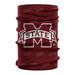 Mississippi State Bulldogs Neck Gaiter Maroon All Over Logo - Vive La Fête - Online Apparel Store