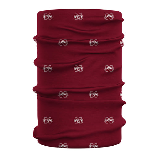 Mississippi State Bulldogs All Over Logo Game Day Collegiate Face Cover Soft 4-Way Stretch Two Ply Neck Gaiter - Vive La Fête - Online Apparel Store