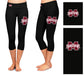 Mississippi State Bulldogs Vive La Fete Game Day Collegiate Large Logo on Thigh and Waist Girls Black Capri Leggings - Vive La Fête - Online Apparel Store