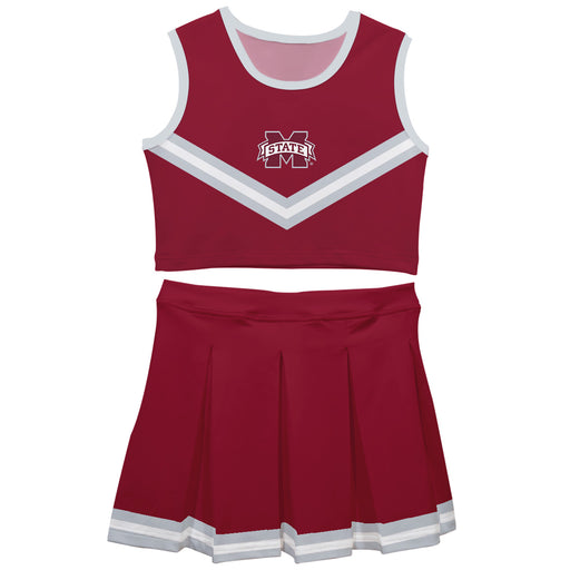 Mississippi State Bulldogs Vive La Fete Game Day Maroon Sleeveless Chearleader Set