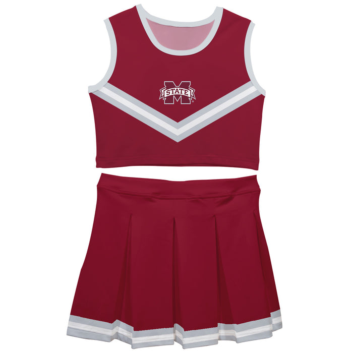 Mississippi State Bulldogs Vive La Fete Game Day Maroon Sleeveless Chearleader Set