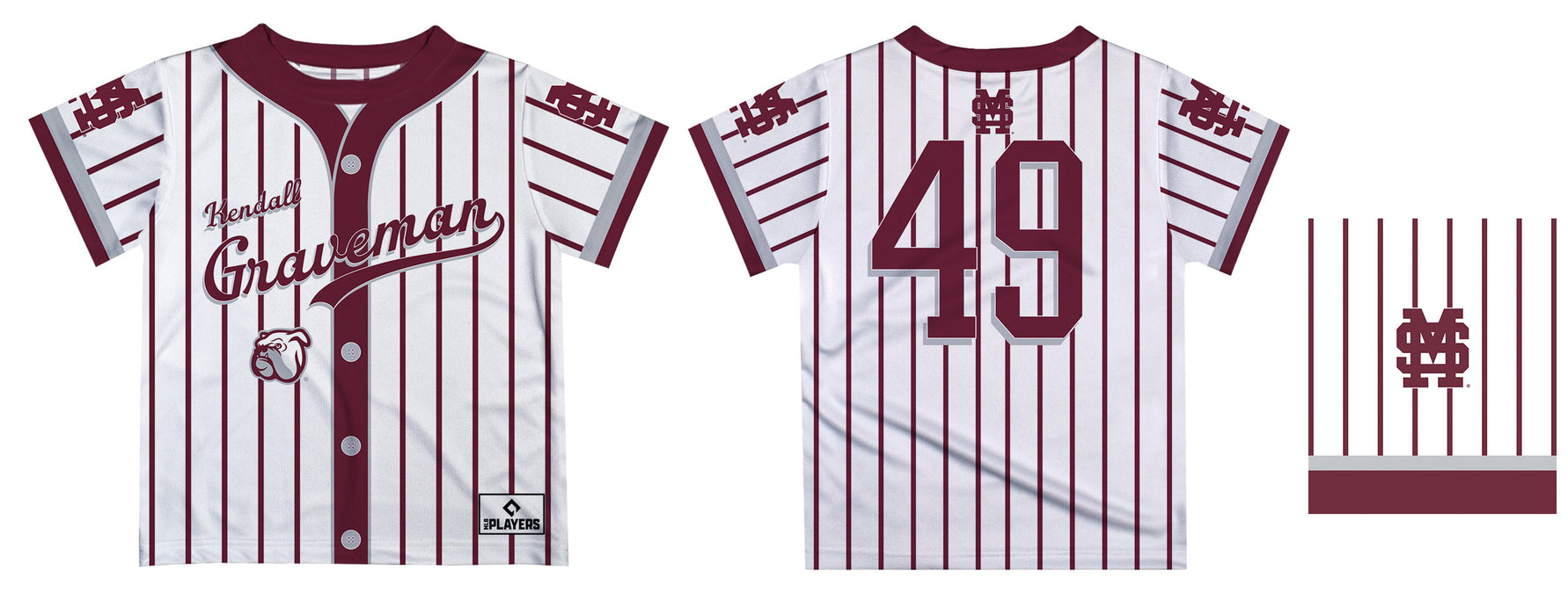 MLB Players Association Mississippi State Bulldogs MLBPA Officially Licensed by Vive La Fete T-Shirt - Vive La Fête - Online Apparel Store