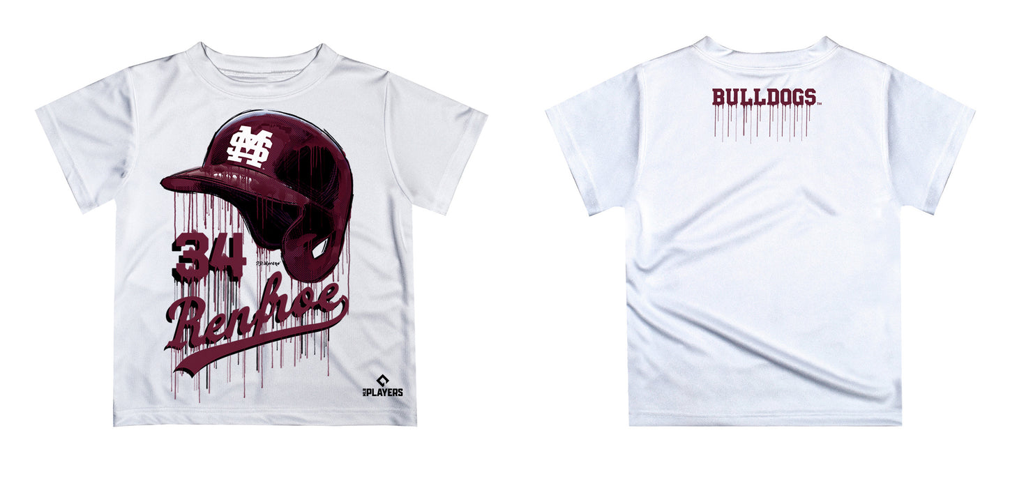 MLB Players Association Kendall Graveman MSU Bulldogs MLBPA Officially Licensed by Vive La Fete Dripping T-Shirt - Vive La Fête - Online Apparel Store