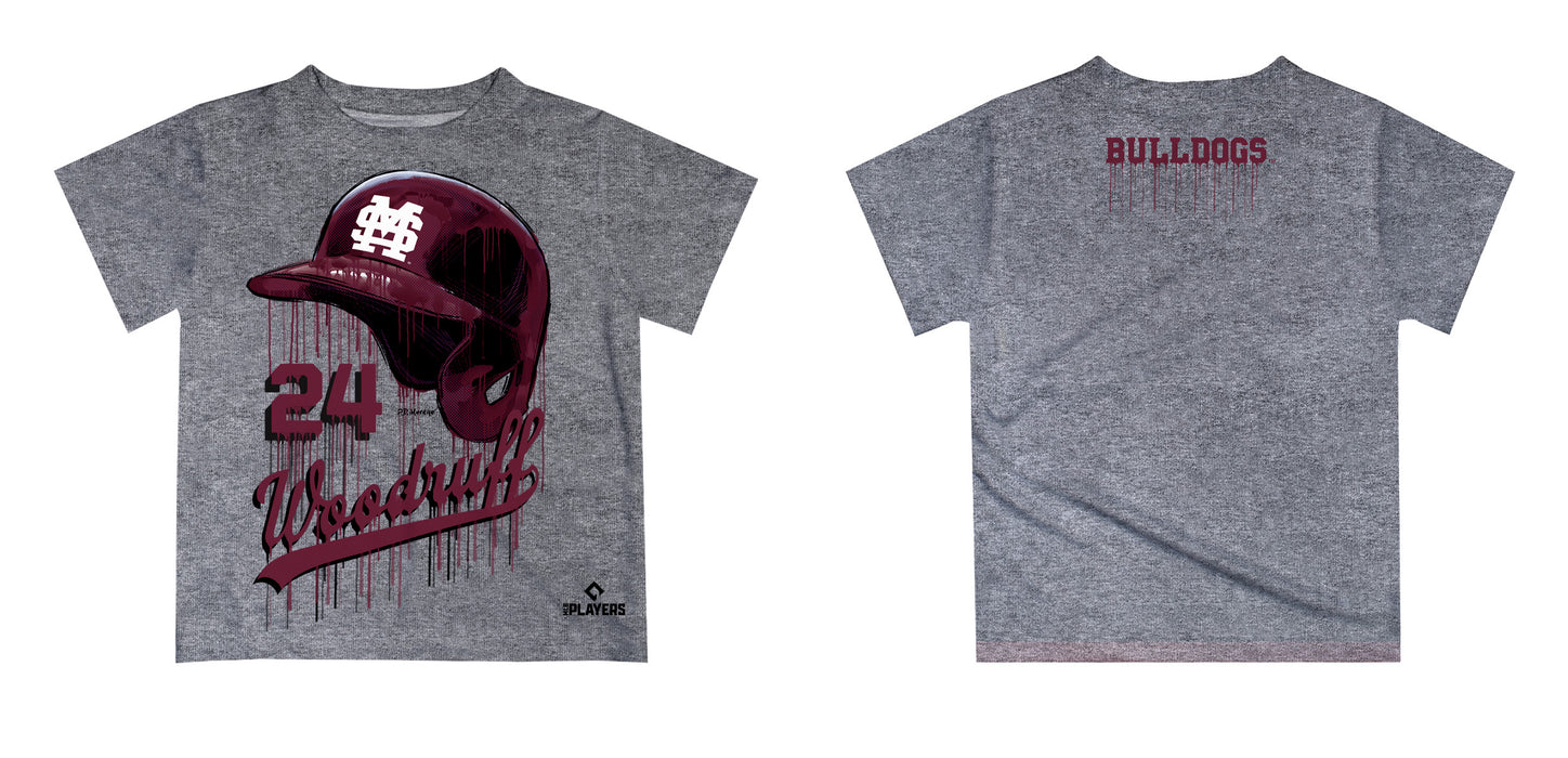 MLB Players Association Kendall Graveman MSU Bulldogs MLBPA Officially Licensed by Vive La Fete Dripping T-Shirt - Vive La Fête - Online Apparel Store