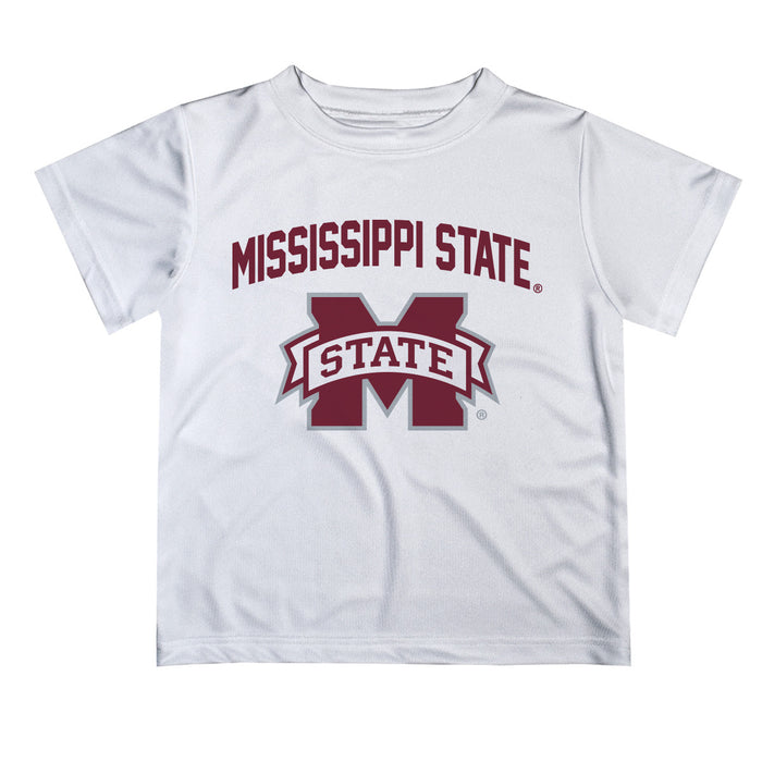 Mississippi State Bulldogs Vive La Fete Boys Game Day V2 White Short Sleeve Tee Shirt