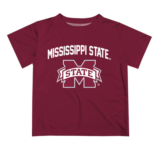 Mississippi State Bulldogs Vive La Fete Boys Game Day V2 Maroon Short Sleeve Tee Shirt