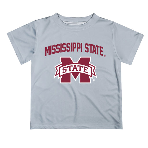 Mississippi State Bulldogs Vive La Fete Boys Game Day V2 Gray Short Sleeve Tee Shirt