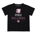 Mississippi State Bulldogs Vive La Fete Soccer V1 Black Short Sleeve Tee Shirt