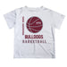Mississippi State Bulldogs Vive La Fete Basketball V1 White Short Sleeve Tee Shirt