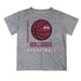 Mississippi State Bulldogs Vive La Fete Basketball V1 Heather Gray Short Sleeve Tee Shirt