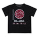 Mississippi State Bulldogs Vive La Fete Basketball V1 Black Short Sleeve Tee Shirt