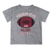 Mississippi State Bulldogs Vive La Fete Football V2 Heather Gray Short Sleeve Tee Shirt