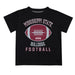 Mississippi State Bulldogs Vive La Fete Football V2 Black Short Sleeve Tee Shirt