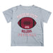 Mississippi State Bulldogs Vive La Fete Football V2 Gray Short Sleeve Tee Shirt