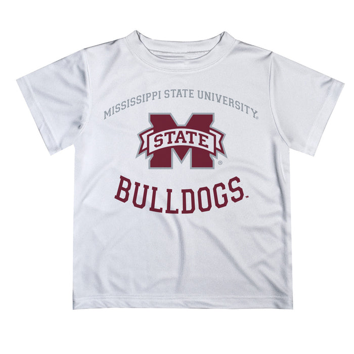 Mississippi State Bulldogs Vive La Fete Boys Game Day V1 White Short Sleeve Tee Shirt