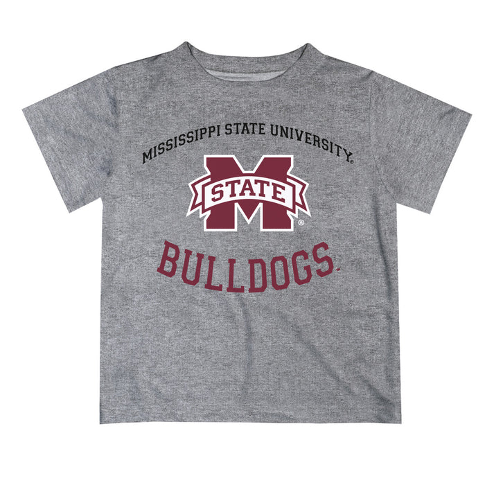 Mississippi State Bulldogs Vive La Fete Boys Game Day V1 Heather Gray Short Sleeve Tee Shirt