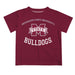Mississippi State Bulldogs Vive La Fete Boys Game Day V1 Maroon Short Sleeve Tee Shirt