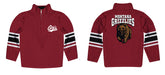 Motana Grizzlies UMT Vive La Fete Game Day Maroon Quarter Zip Pullover Stripes on Sleeves - Vive La Fête - Online Apparel Store