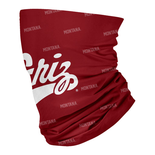 Motana Grizzlies UMT Vive La Fete All Over Logo Game Day  Collegiate Face Cover Soft 4-Way Stretch Neck Gaiter - Vive La Fête - Online Apparel Store