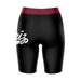 Montana Grizzlies UMT Vive La Fete Game Day Logo on Thigh and Waistband Black and Maroon Women Bike Short 9 Inseam" - Vive La Fête - Online Apparel Store