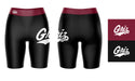 Montana Grizzlies UMT Vive La Fete Game Day Logo on Thigh and Waistband Black and Maroon Women Bike Short 9 Inseam" - Vive La Fête - Online Apparel Store