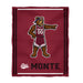 University of Montana Grizzlies Vive La Fete Kids Game Day Maroon Plush Soft Minky Blanket 36 x 48 Mascot