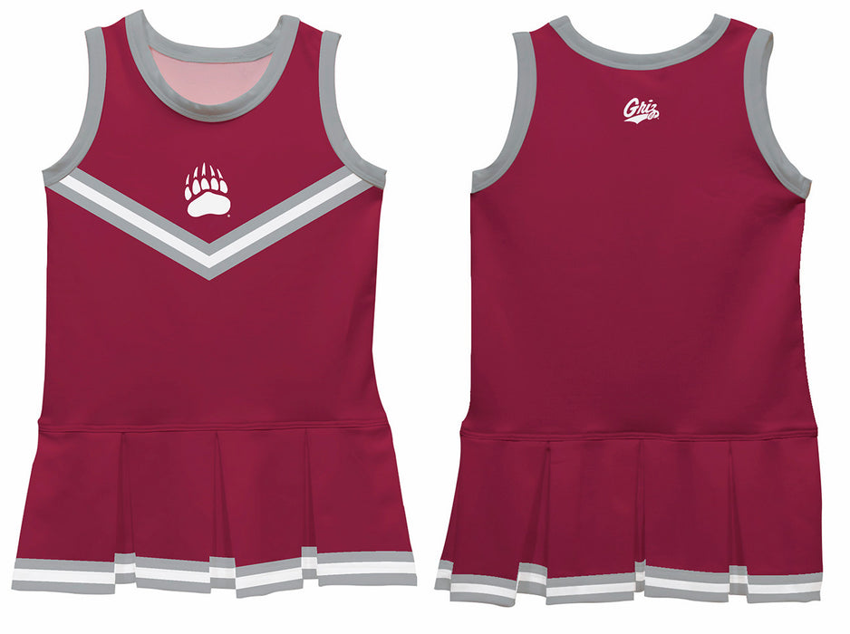 University of Montana Grizzlies Vive La Fete Game Day Maroon Sleeveless Cheerleader Dress - Vive La Fête - Online Apparel Store
