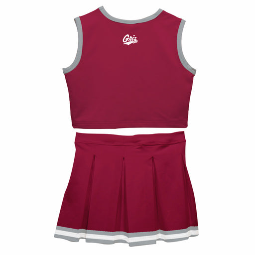 University of Montana Grizzlies Vive La Fete Game Day Maroon Sleeveless Cheerleader Set - Vive La Fête - Online Apparel Store