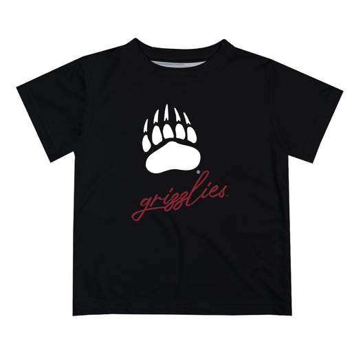 Montana Grizzlies UMT Vive La Fete Script V1 Black Short Sleeve Tee Shirt