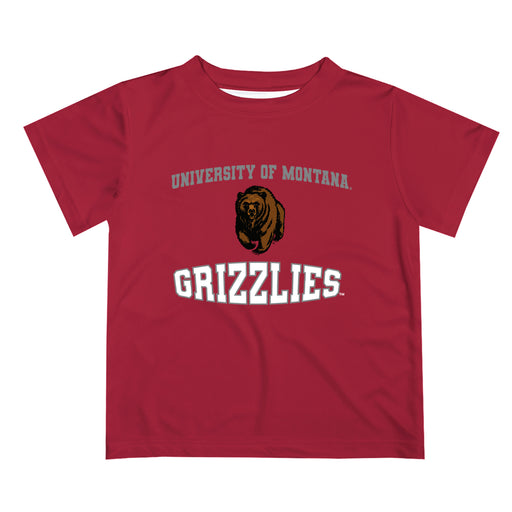 Montana Grizzlies UMT Vive La Fete Boys Game Day V3 Maroon Short Sleeve Tee Shirt