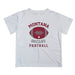 Montana Grizzlies UMT Vive La Fete Football V2 White Short Sleeve Tee Shirt