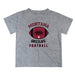 Montana Grizzlies UMT Vive La Fete Football V2 Heather Gray Short Sleeve Tee Shirt