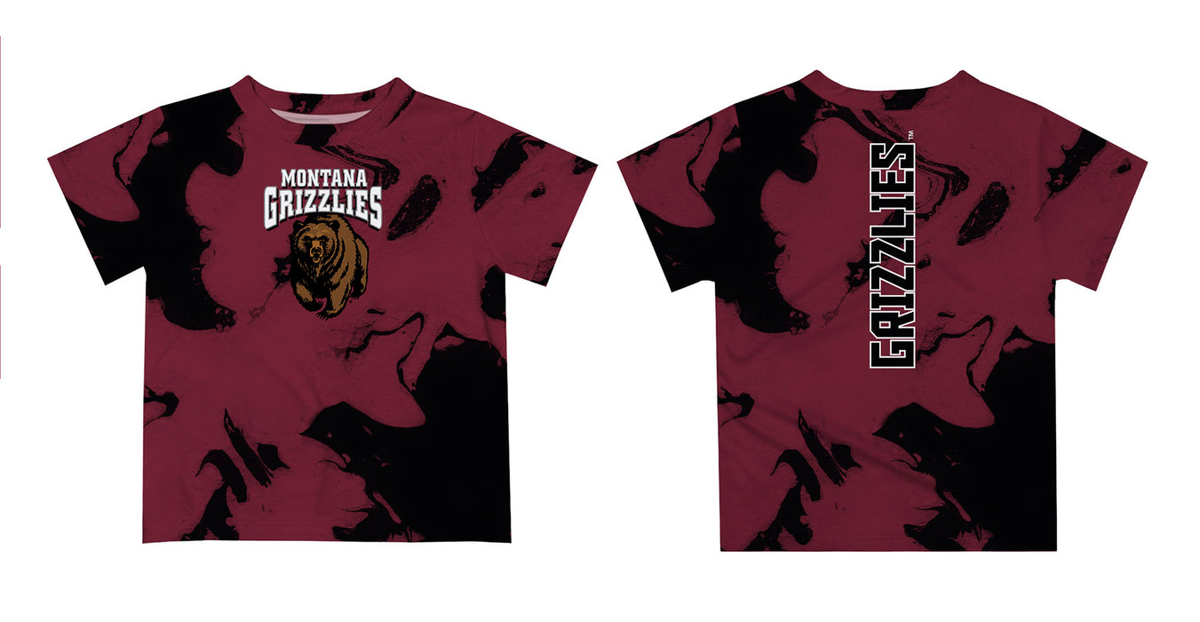 University of Montana Grizzlies Vive La Fete Marble Boys Game Day Maroon Short Sleeve Tee - Vive La Fête - Online Apparel Store