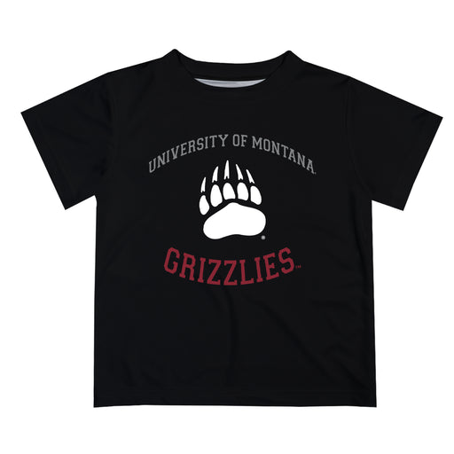 Montana Grizzlies UMT Vive La Fete Boys Game Day V1 Black Short Sleeve Tee Shirt