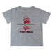 Montana Grizzlies UMT Vive La Fete Football V1 Heather Gray Short Sleeve Tee Shirt