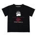 Montana Grizzlies UMT Vive La Fete Football V1 Black Short Sleeve Tee Shirt