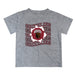 Montana Grizzlies UMT Vive La Fete  Heather Gray Art V1 Short Sleeve Tee Shirt