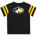 Michigan Tech Huskies MTU Vive La Fete Boys Game Day Black Short Sleeve Tee with Stripes on Sleeves - Vive La Fête - Online Apparel Store