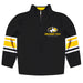 Michigan Tech Huskies MTU Vive La Fete Game Day Black Quarter Zip Pullover Stripes on Sleeves - Vive La Fête - Online Apparel Store