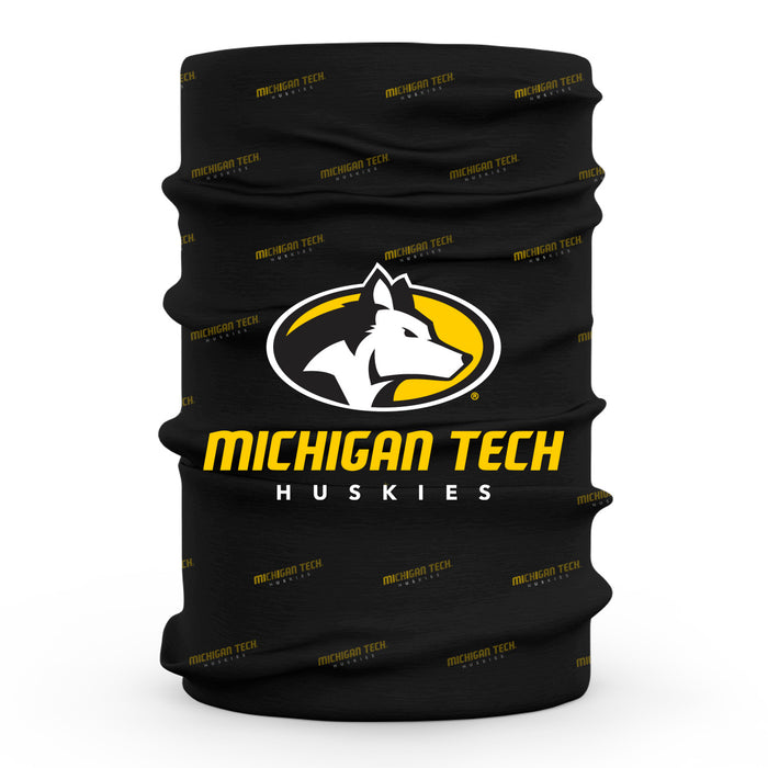 Michigan Tech Huskies MTU Vive La Fete All Over Logo Game Day  Collegiate Face Cover Soft 4-Way Stretch Neck Gaiter - Vive La Fête - Online Apparel Store