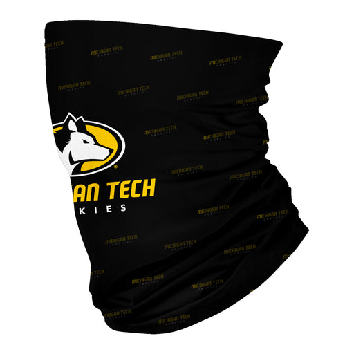 Michigan Tech Huskies MTU Vive La Fete All Over Logo Game Day  Collegiate Face Cover Soft 4-Way Stretch Neck Gaiter - Vive La Fête - Online Apparel Store