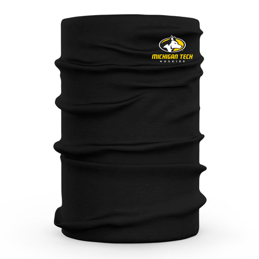 Michigan Tech Huskies MTU Vive La Fete Black Game Day Collegiate Logo Face Cover Soft  Four Way Stretch Neck Gaiter - Vive La Fête - Online Apparel Store